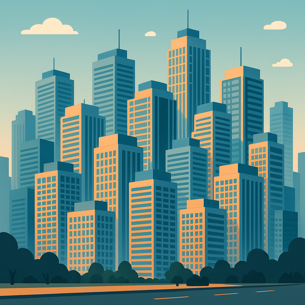 ビル群のイメージ