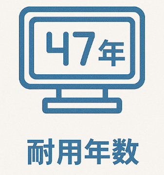 耐用年数47年