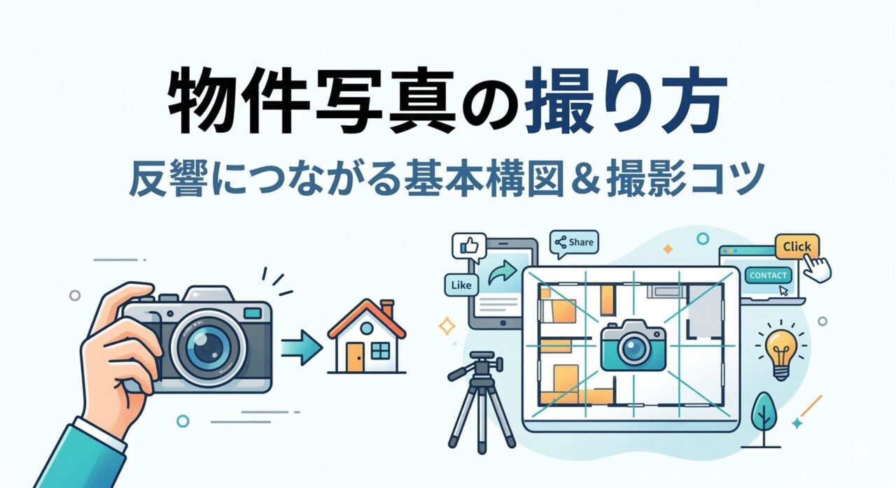 物件写真の撮り方とは?反響につながる基本構図と実務で使える撮影のコツを解説