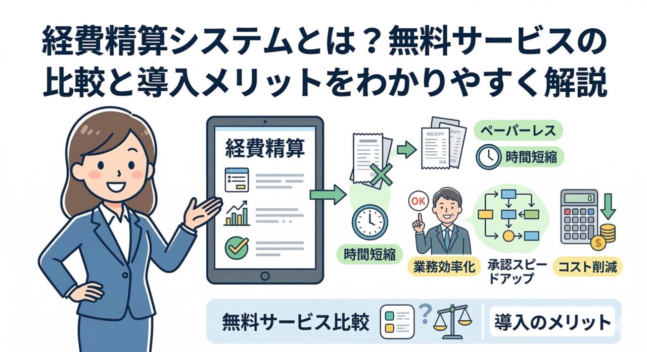 経費精算システムとは？無料サービスの比較と導入メリットをわかりやすく解説