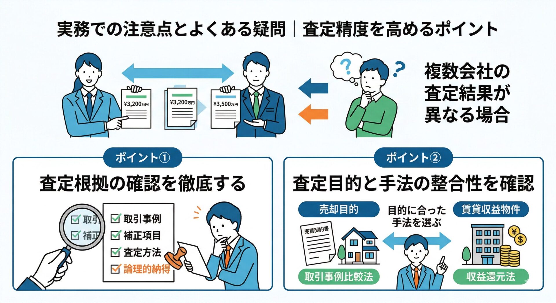 実務での注意点とよくある疑問｜査定精度を高めるポイント