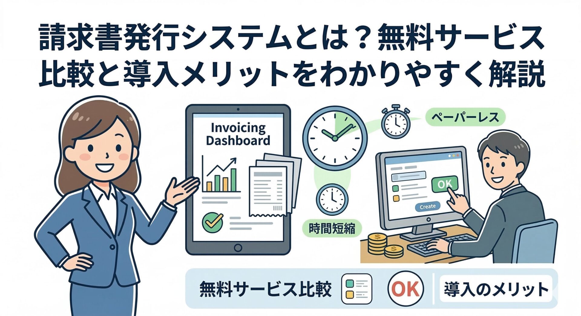 請求書発行システムとは？無料サービス比較と導入メリットをわかりやすく解説