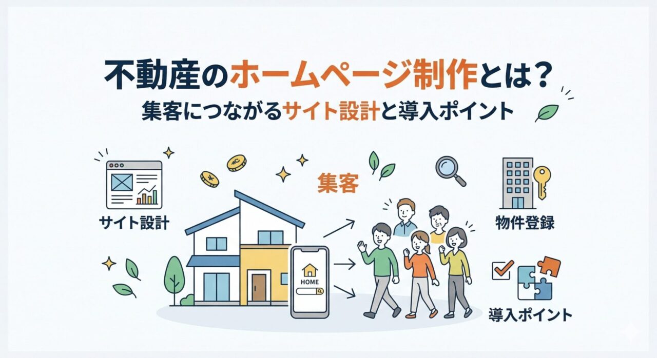 不動産のホームページ制作とは？集客につながるサイト設計と導入ポイントを解説