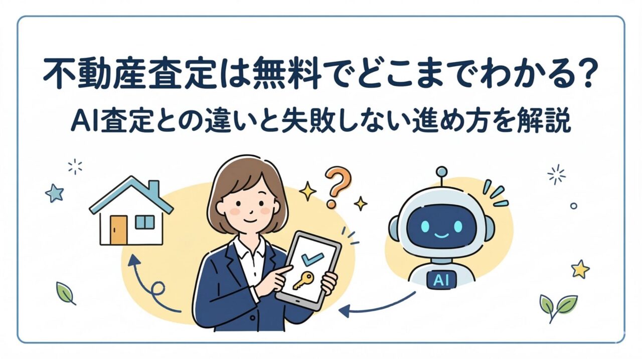 不動産査定は無料でどこまでわかる?AI査定との違いと失敗しない進め方を解説