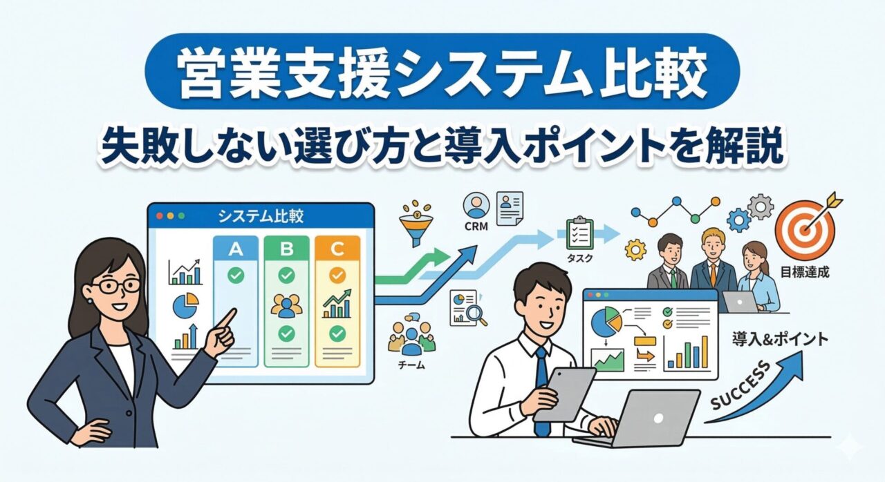 営業支援システム比較で失敗しない選び方と導入ポイントを解説
