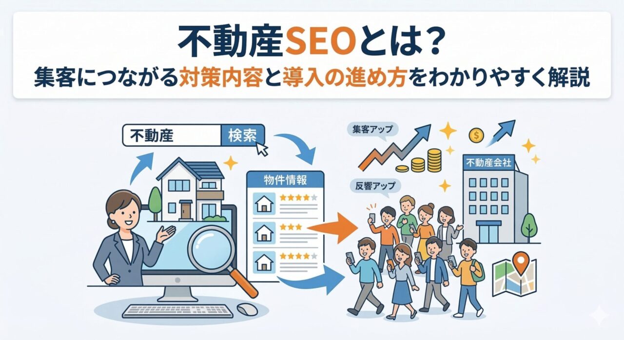 不動産SEOとは？集客につながる対策内容と導入の進め方をわかりやすく解説