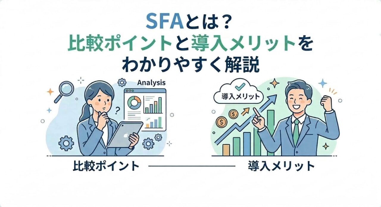 SFAとは?比較ポイントと導入メリットをわかりやすく解説