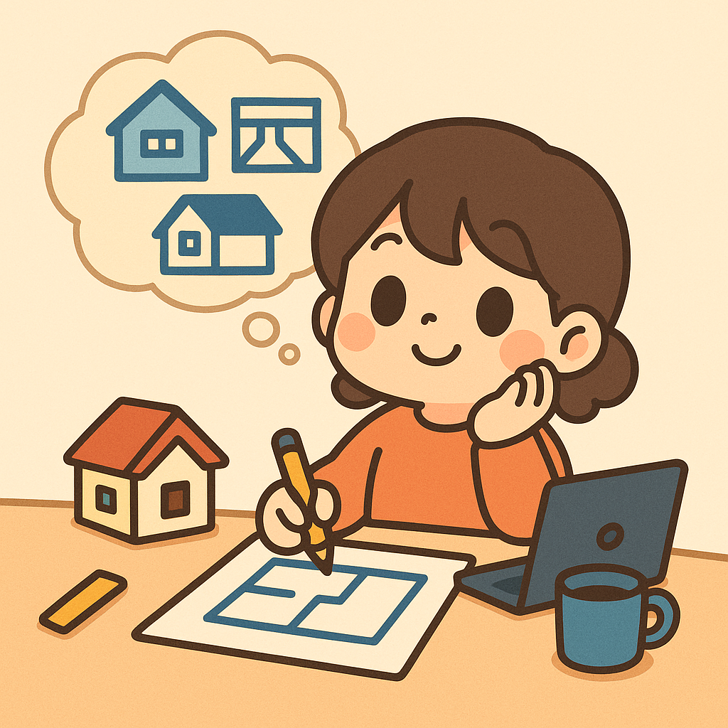 設計を考える人のイメージ